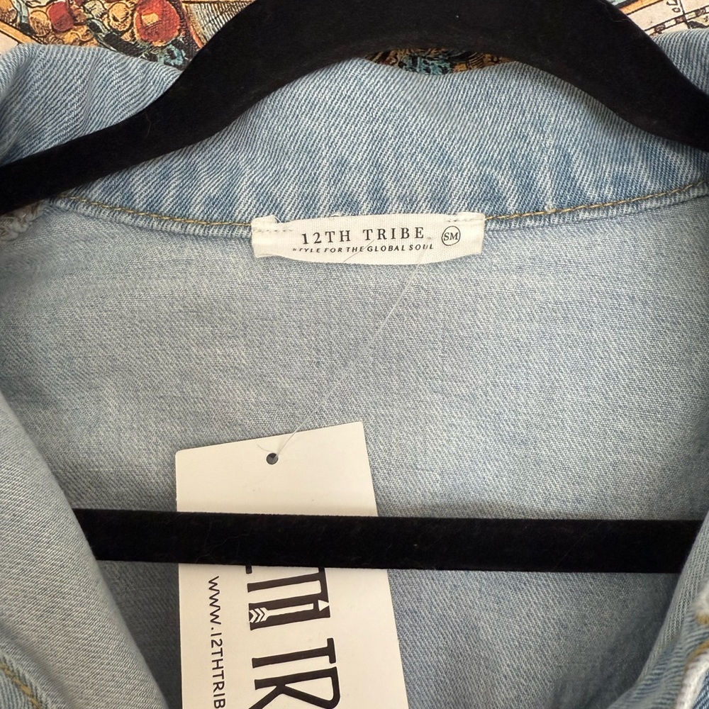 12th Tribe Hendrix Denim Romper - Picture 7 of 9